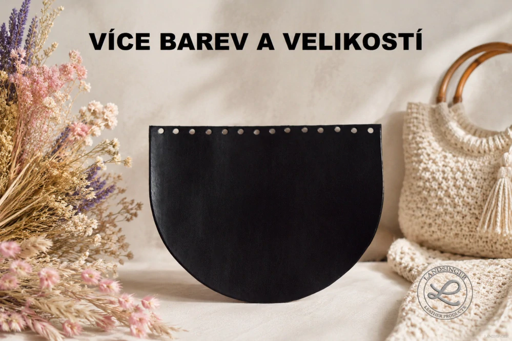 Kožené víko, klopa na batoh, tašku - polotovar ( bez zapínání )