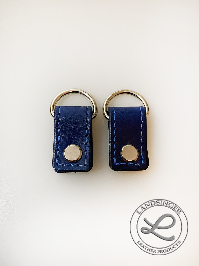 Kožená poutka s Dkroužkem na šroubovací nýt - prošitá.