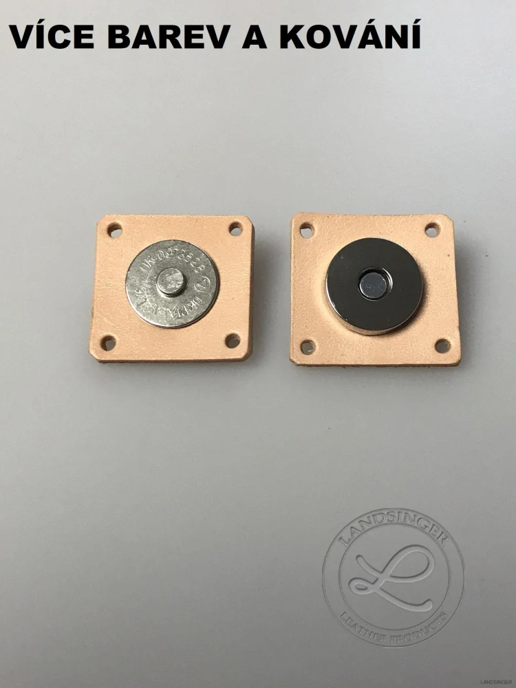 Kožené kabelkové zapínání magnetické - Square.