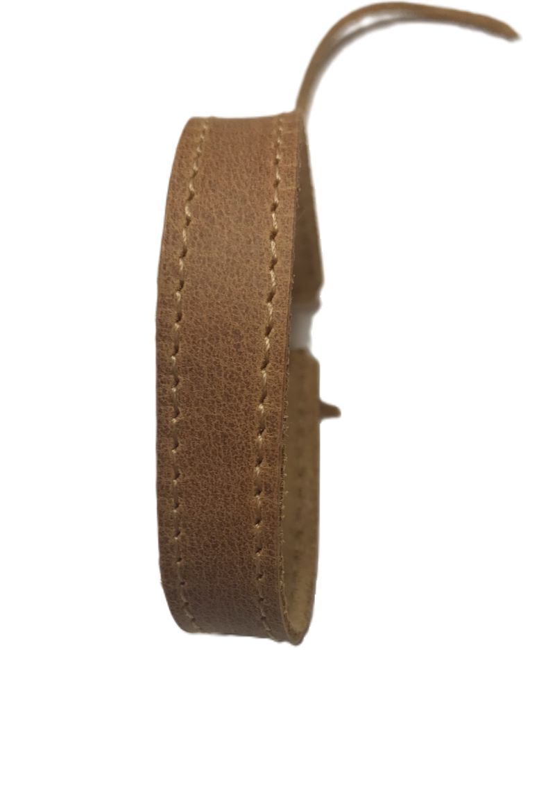 Kožený náramek prošitý - Synai. 