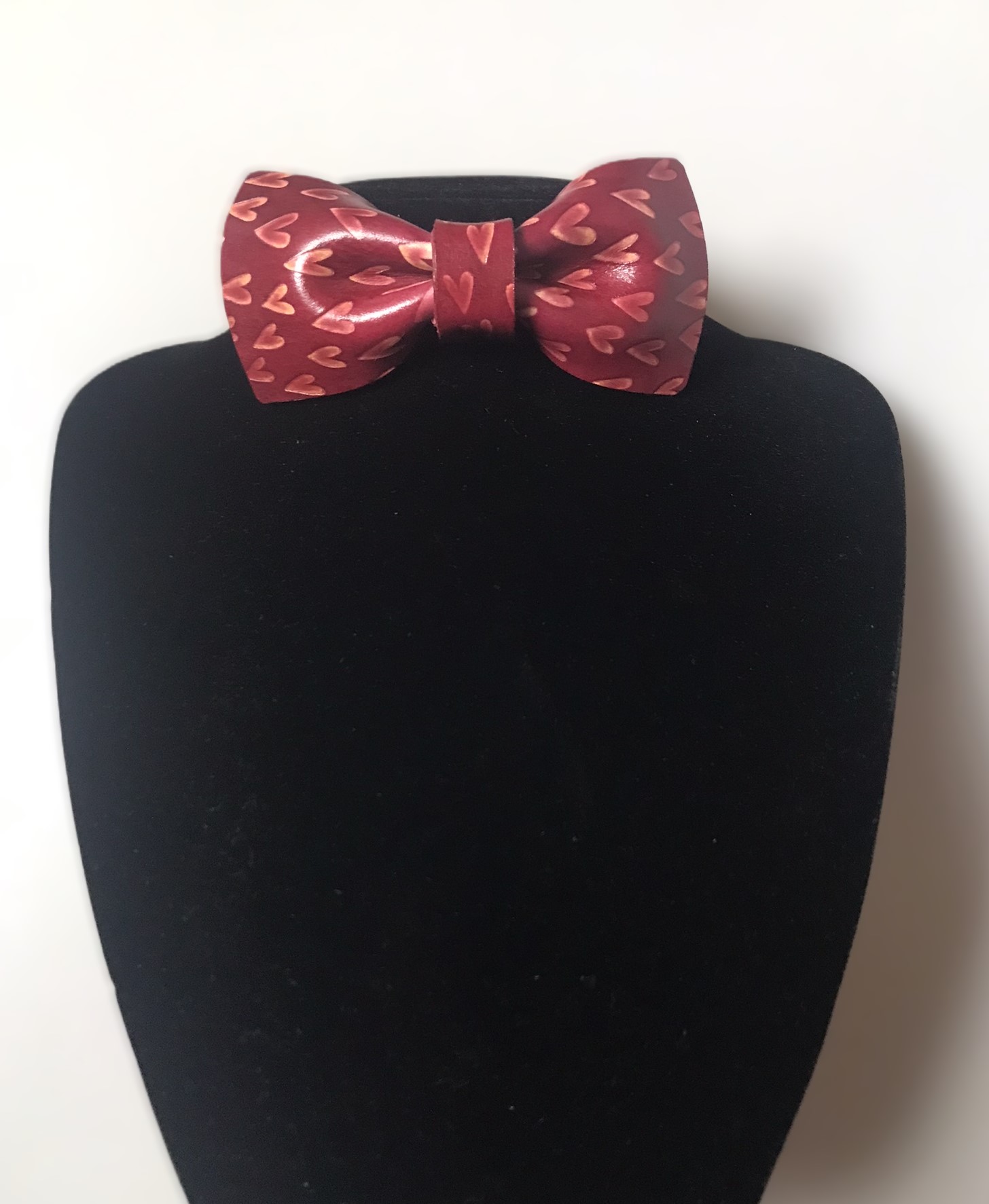 Kožený motýlek - srdce