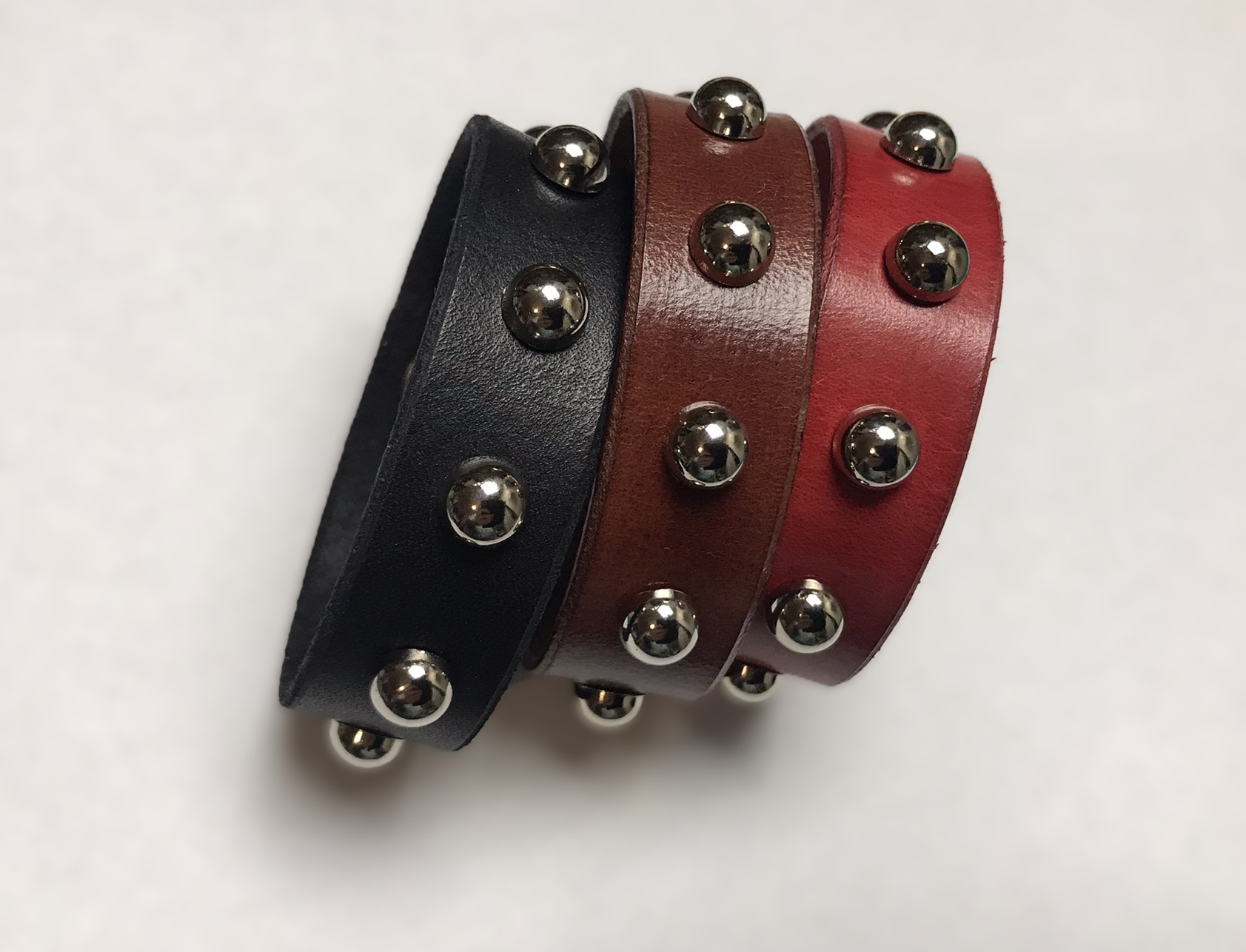 Kožený náramek - pecka