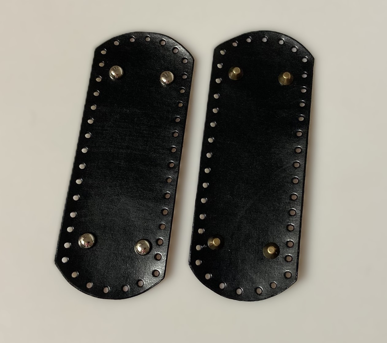 Kožené dno obdélník - černá 