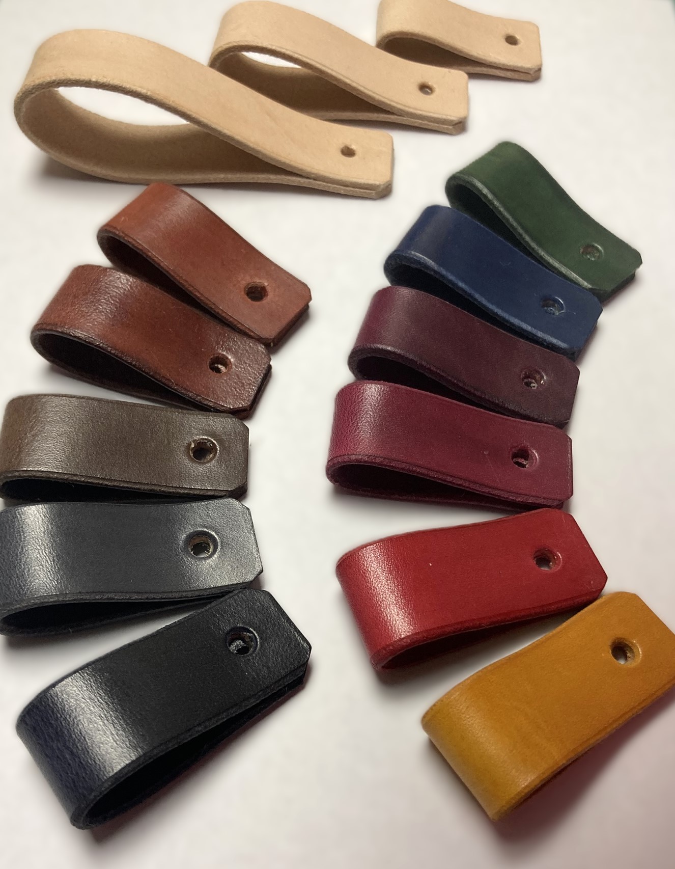 Kožená úchytka 2,5 cm Simple