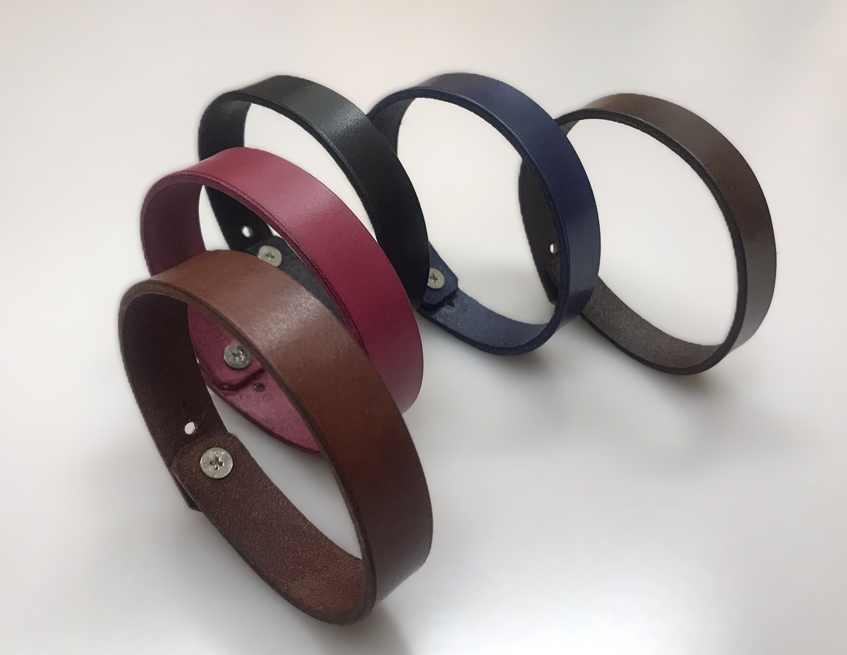 Kožený náramek 1,5 cm - klasik 