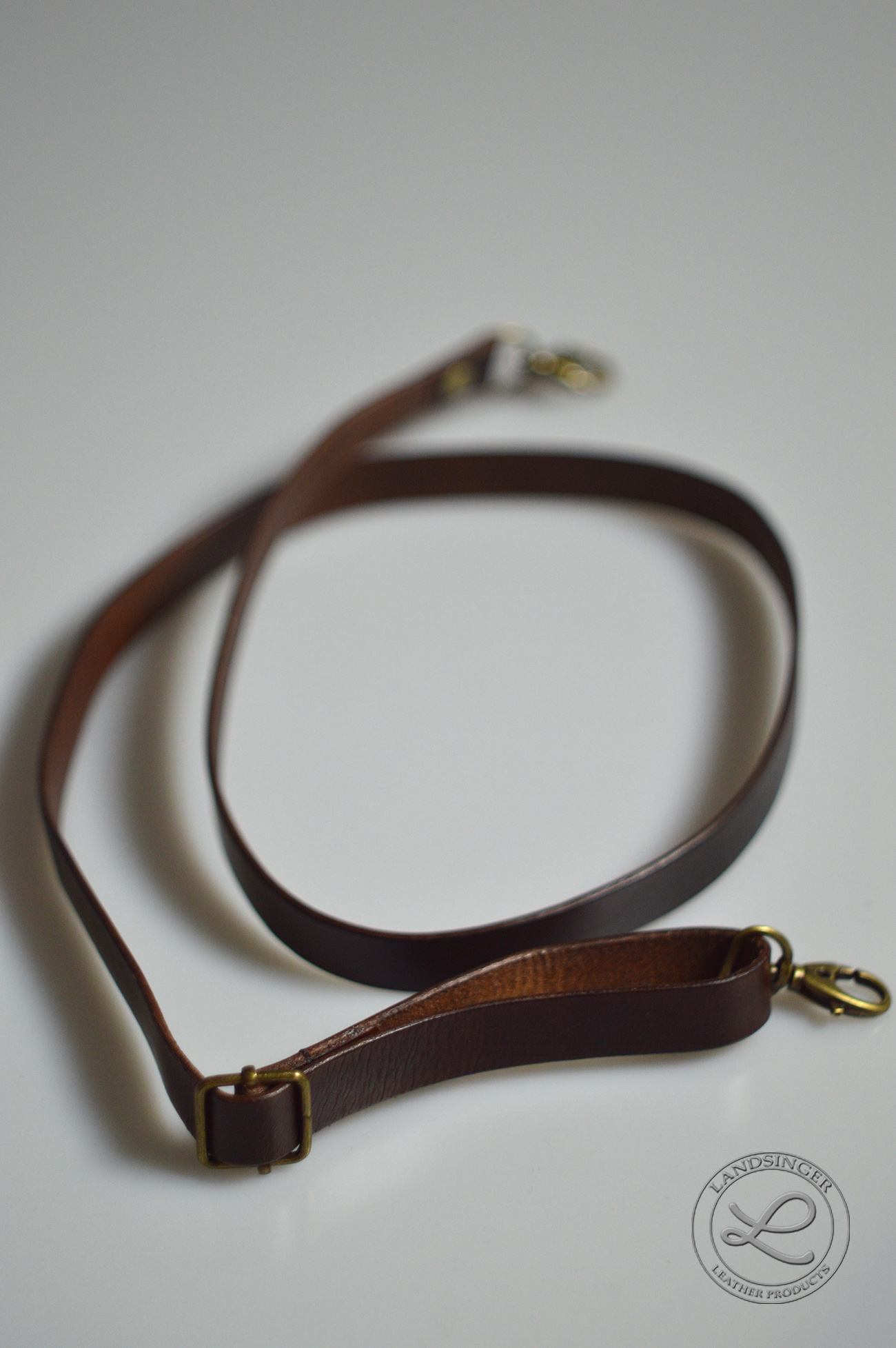 Kožený HRUDNÍ popruh Crossbody 2 cm na kabelku, ledvinku - polotovar