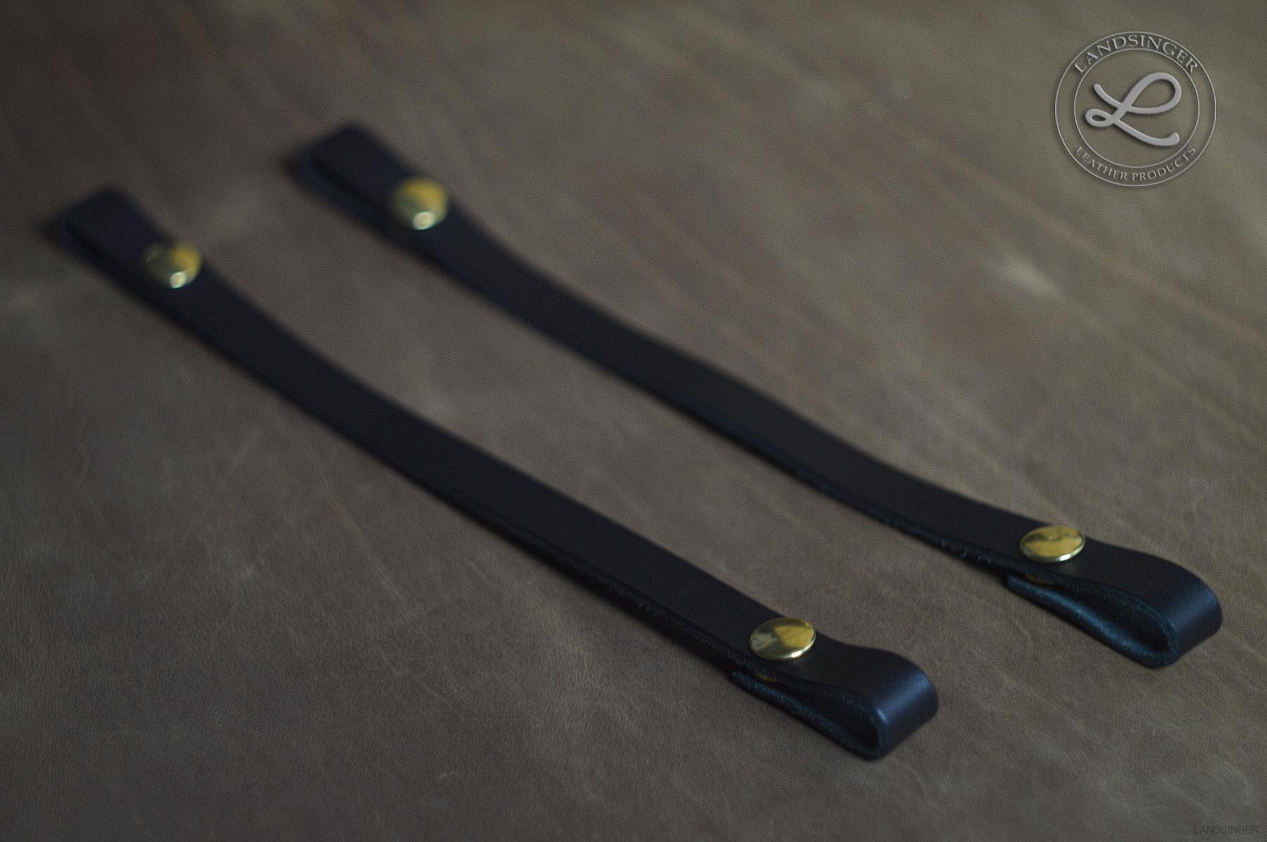 Kožená odepínací ucha na kabelku 1,5 cm