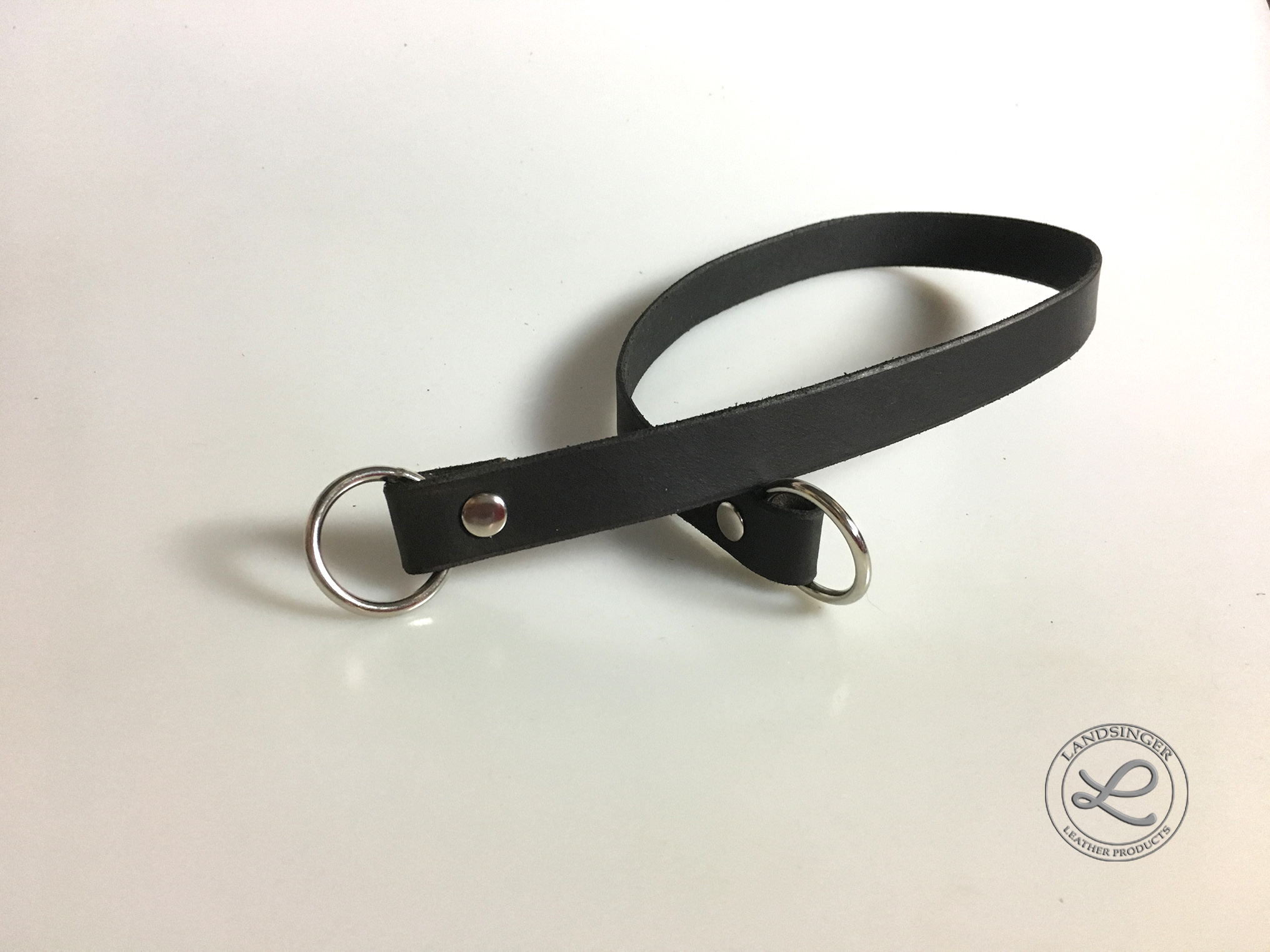 Kožená ucha s kroužkem - polotovar na kabelku