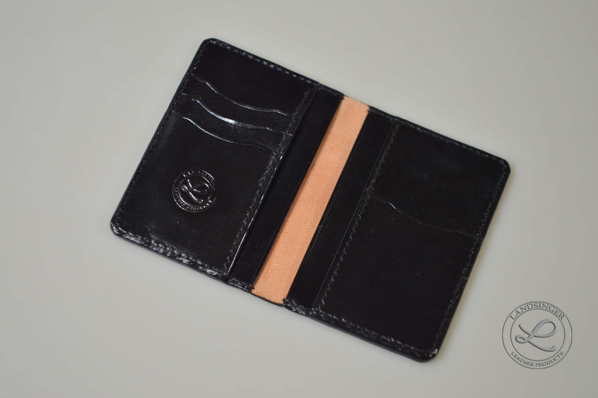 Kožená peněženka - dokladovka černá