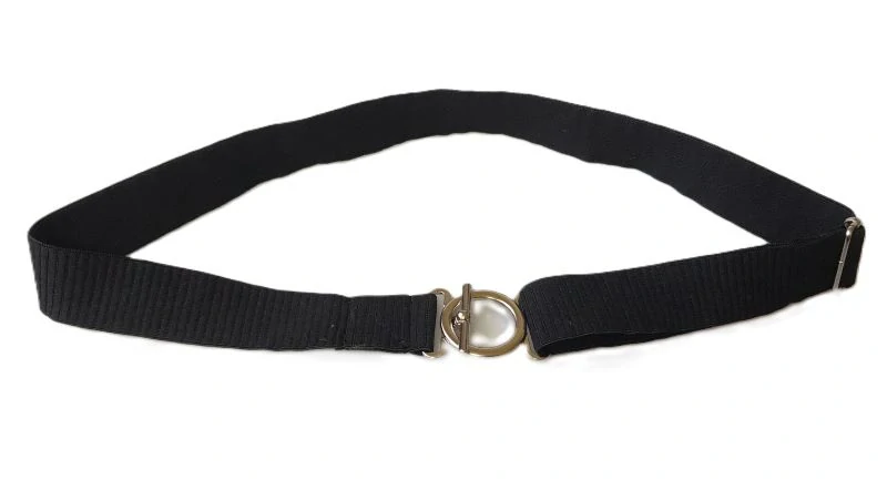 Pružný dámský pásek černý
