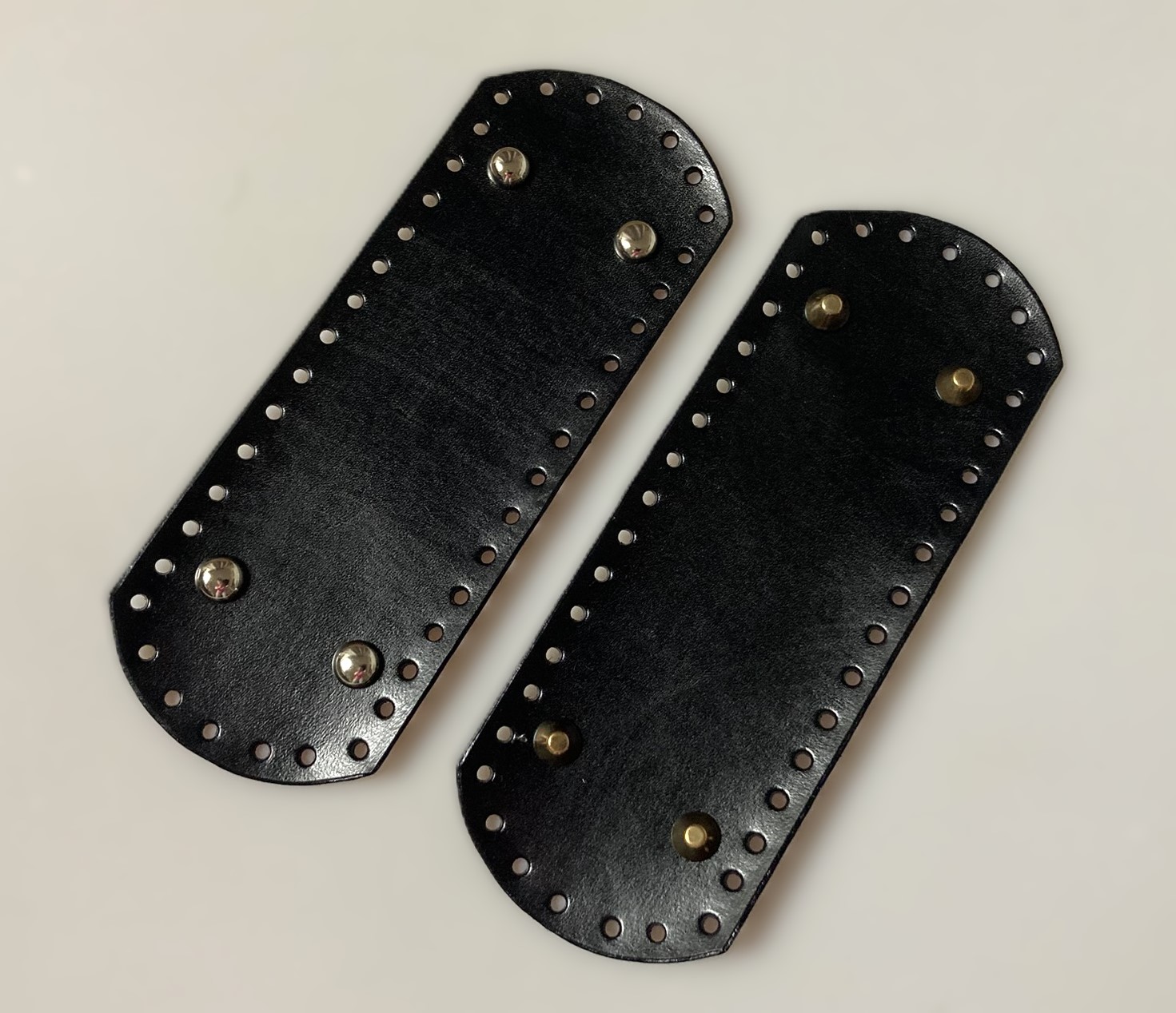 Kožené dno obdélník - černá 