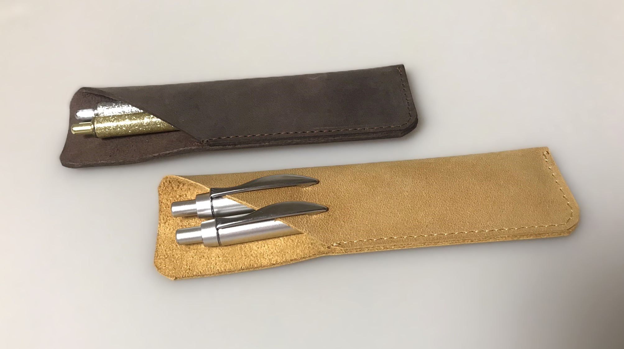 Kožené pouzdro na pera Travel