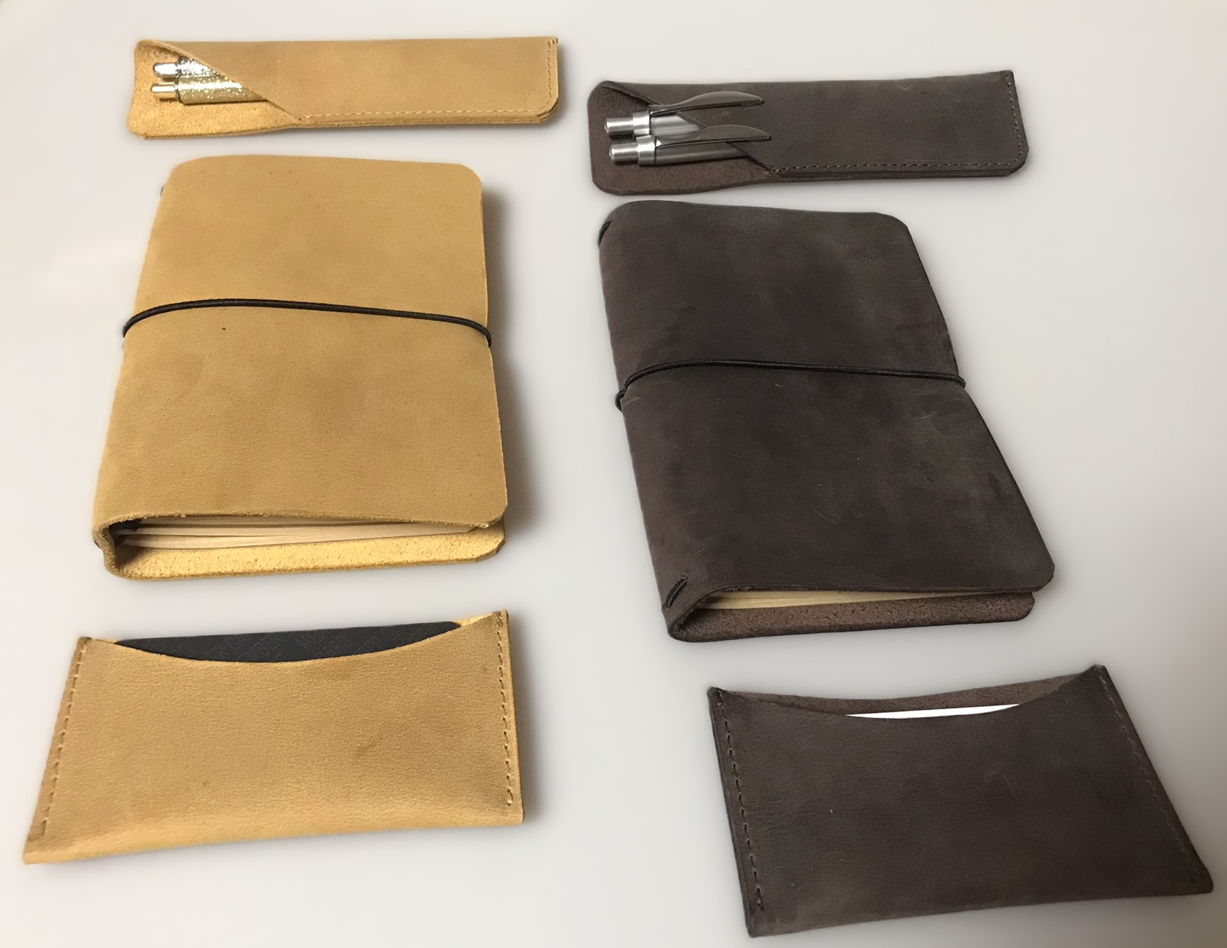 Kožená kancelářská sada Travel deluxe