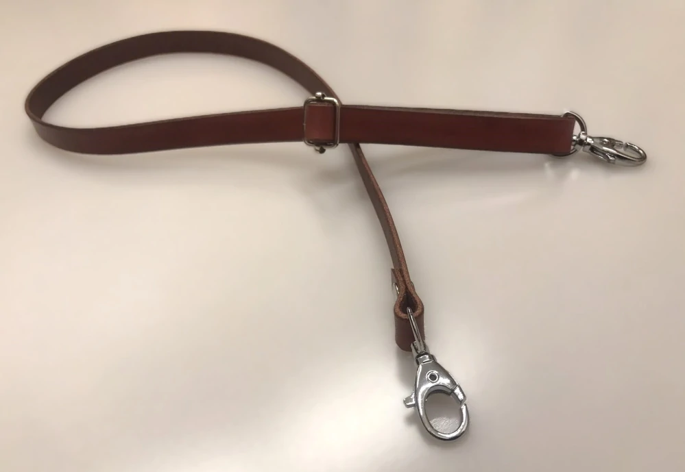 Kožený nastavitelný popruh 1,5 cm 