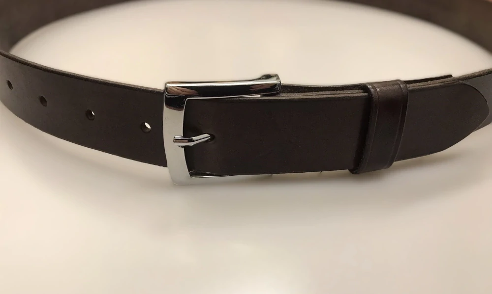 Kožený opasek 4 cm tmavě hnědý palisandr - Elegant