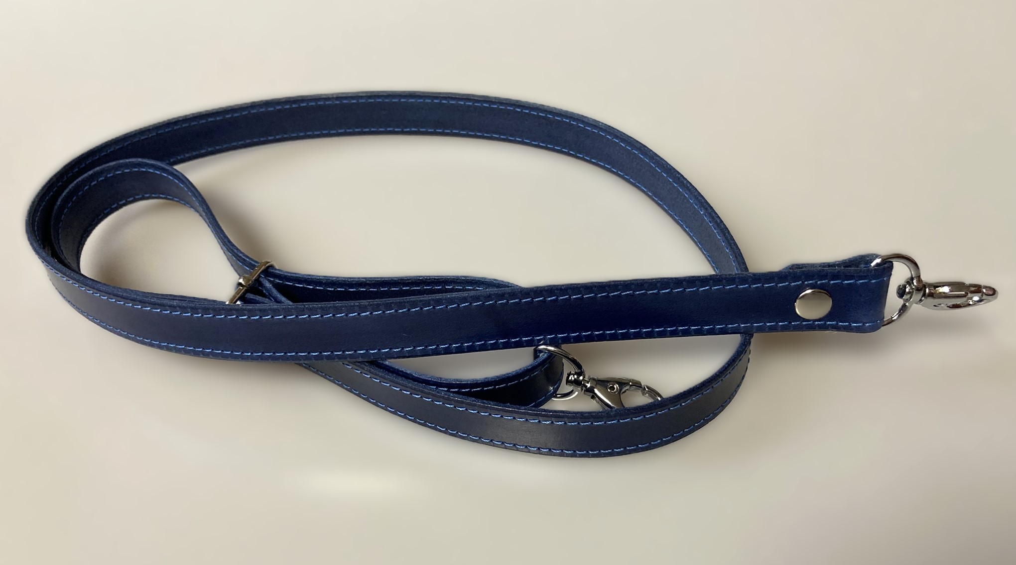 Kožený nastavitelný popruh 120 cm  - prošitý