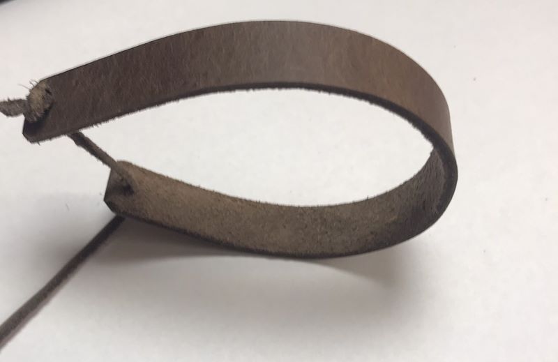 Kožený náramek - tmavě hnědý