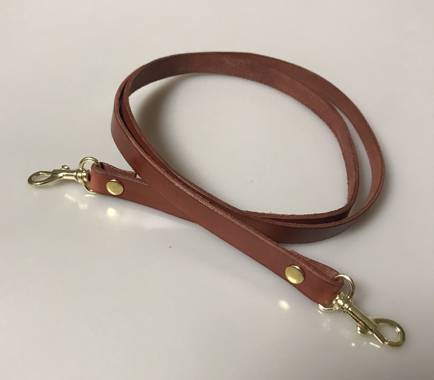 Kožený klasický popruh 1,5 cm - polotovar na kabelku