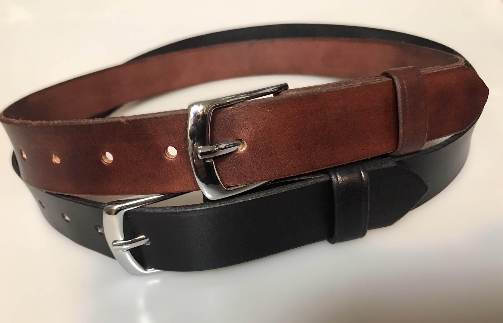 Kožený DÁMSKÝ opasek 3 cm LADY - koňak 