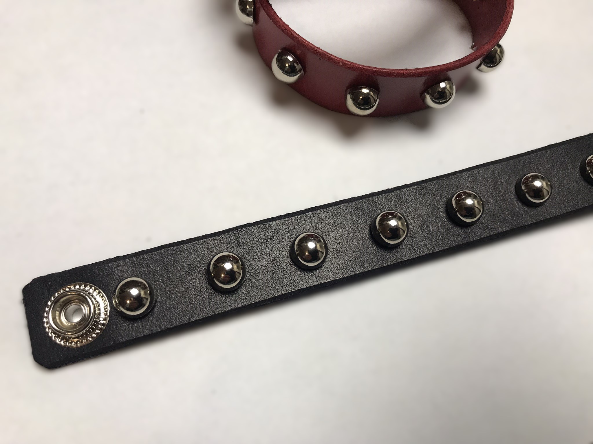 Kožený náramek - pecka