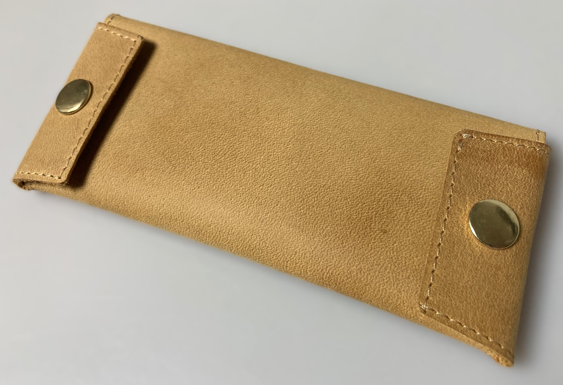 Kožený penál - béžový