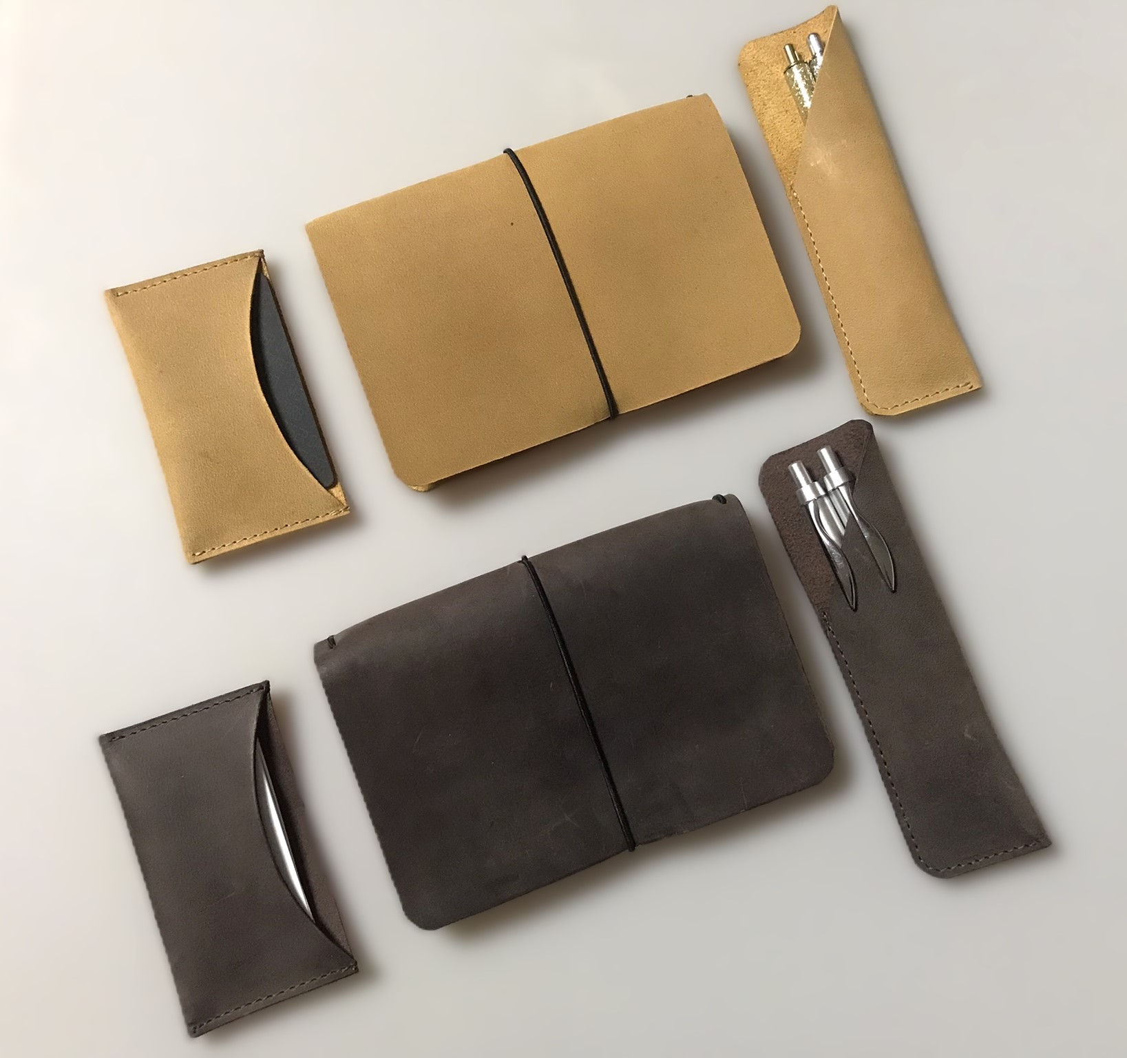 Kožená kancelářská sada Travel deluxe