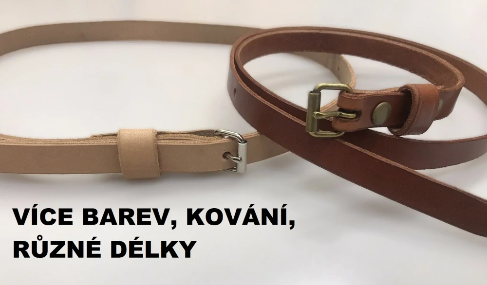 Kožený DĚTSKÝ opasek 1,5 cm mahagon
