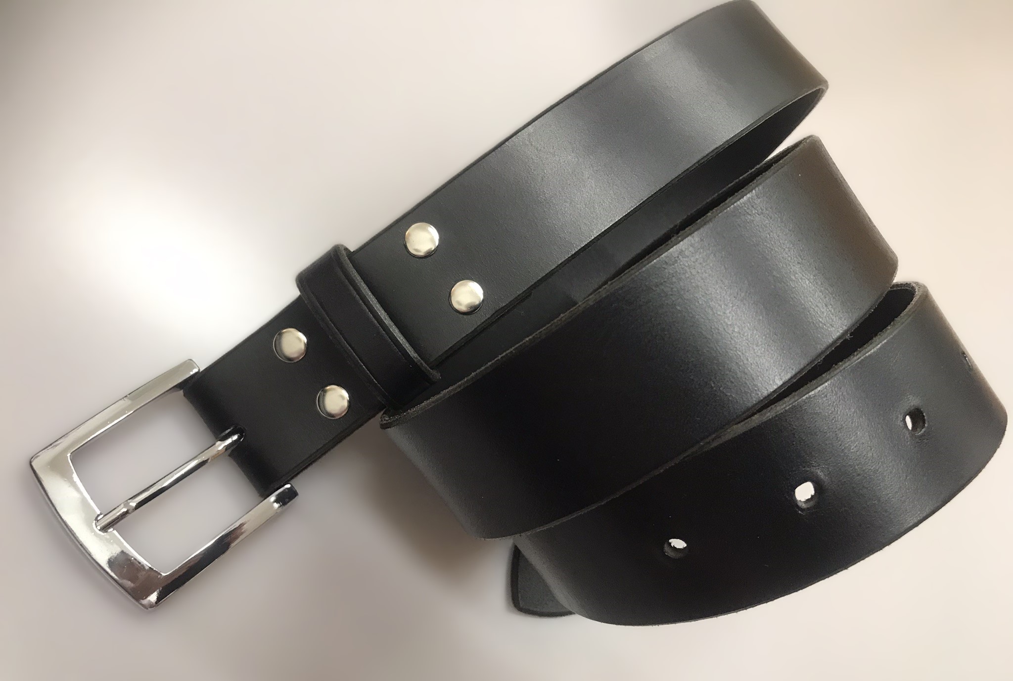 Kožený opasek 4 cm - Elegant