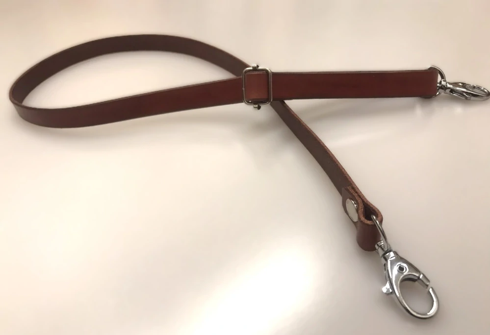 Kožený nastavitelný popruh 1,5 cm 