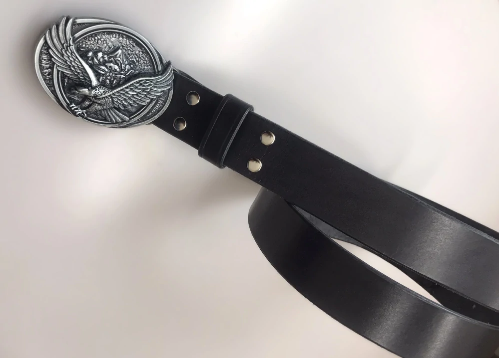 Kožený opasek 4 cm - Orel