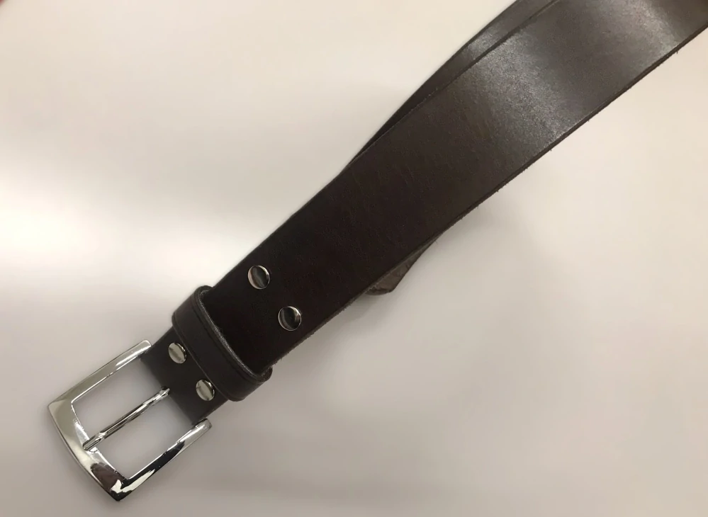 Kožený opasek 4 cm tmavě hnědý palisandr - Elegant