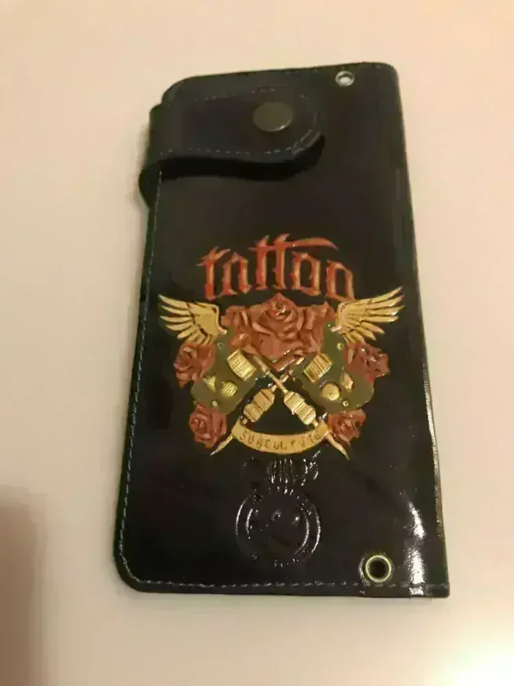 Kožená peněženka biker - zdobená 