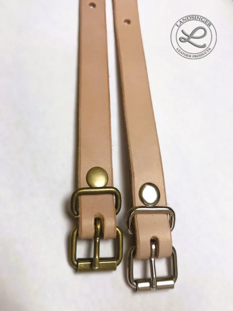 Kožený řemínek s přezkou 1,5 cm