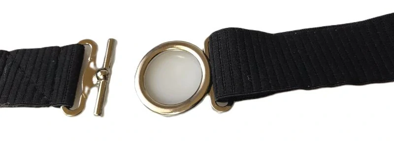 Pružný dámský pásek černý