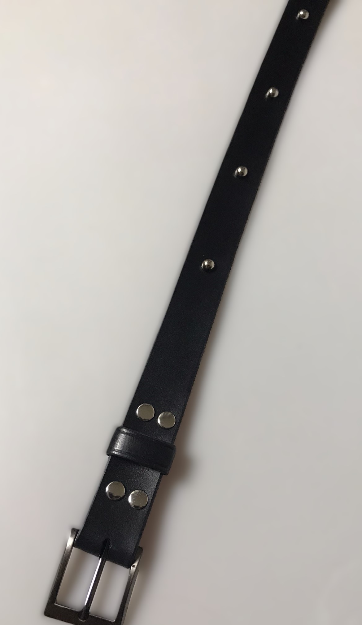 Kožený DÁMSKÝ opasek 3 cm MADAM černý - ozdoba pecka