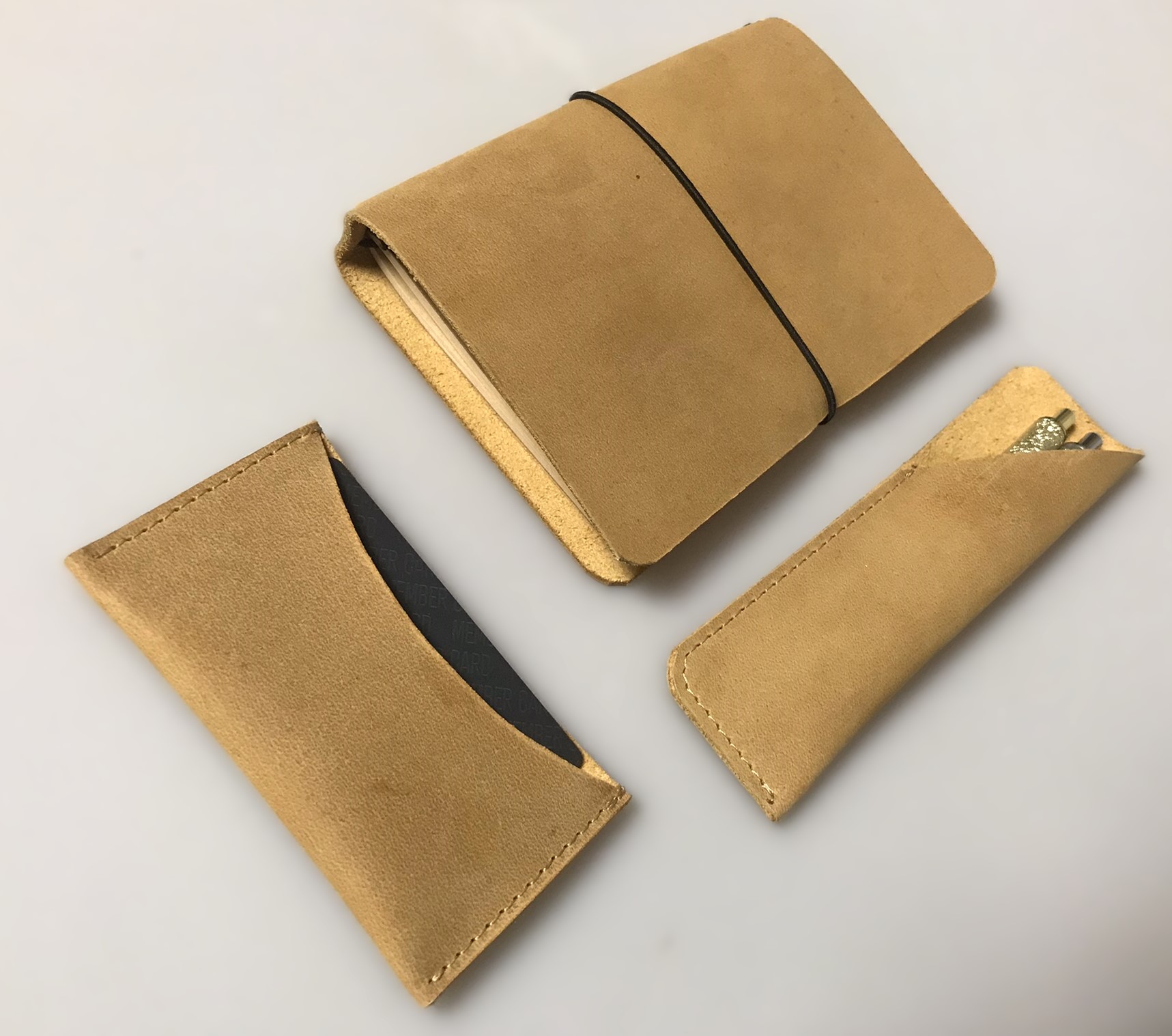 Kožená kancelářská sada Travel deluxe