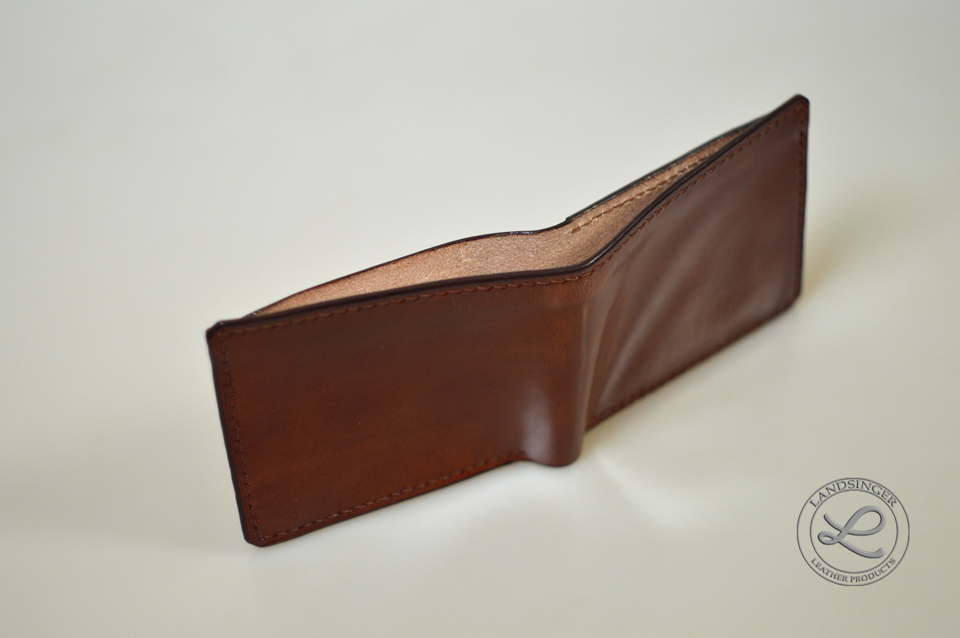 Pánská kožená peněženka s kapsou na mince - koňak tmavý