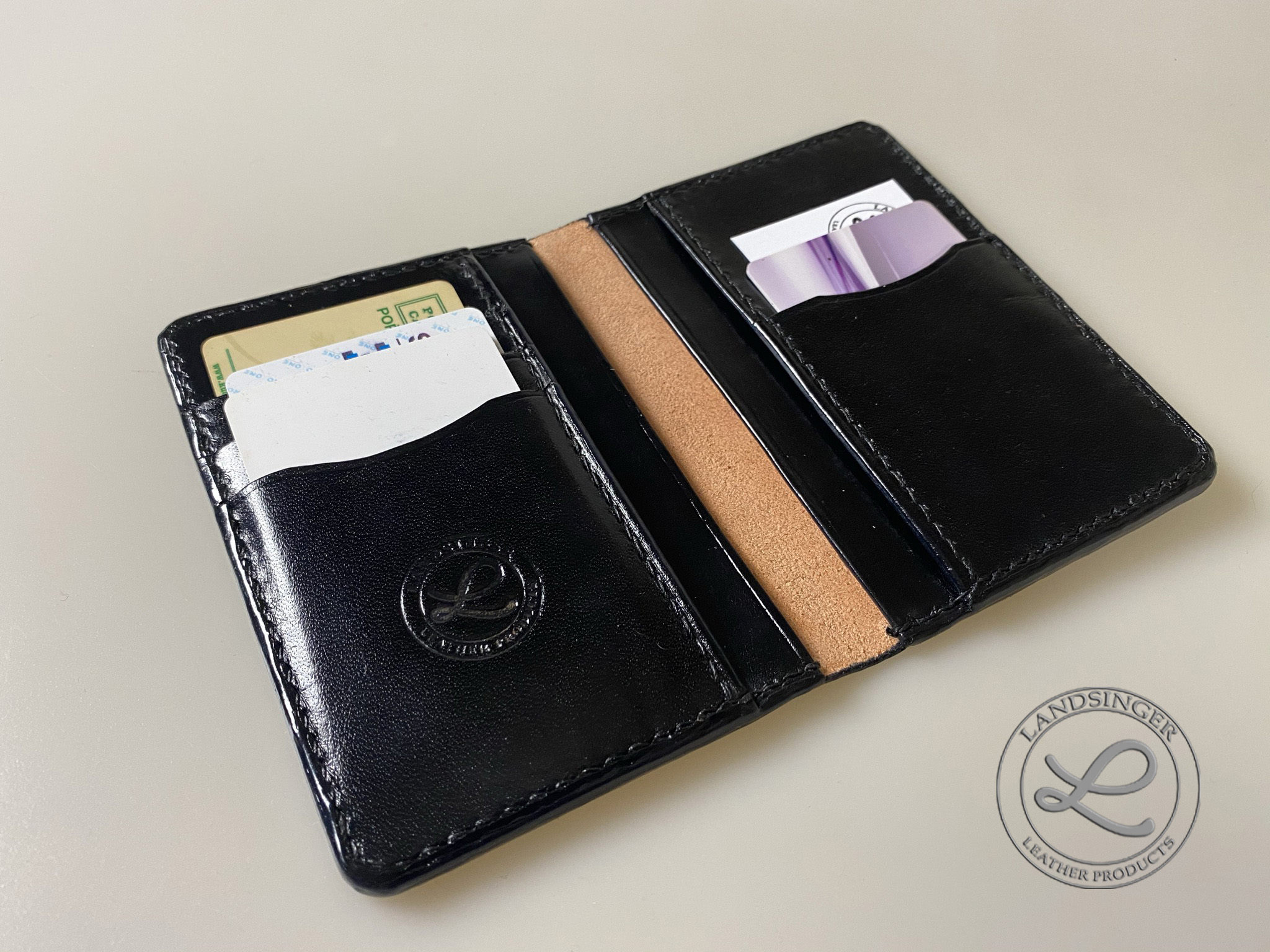 Kožená peněženka - dokladovka černá