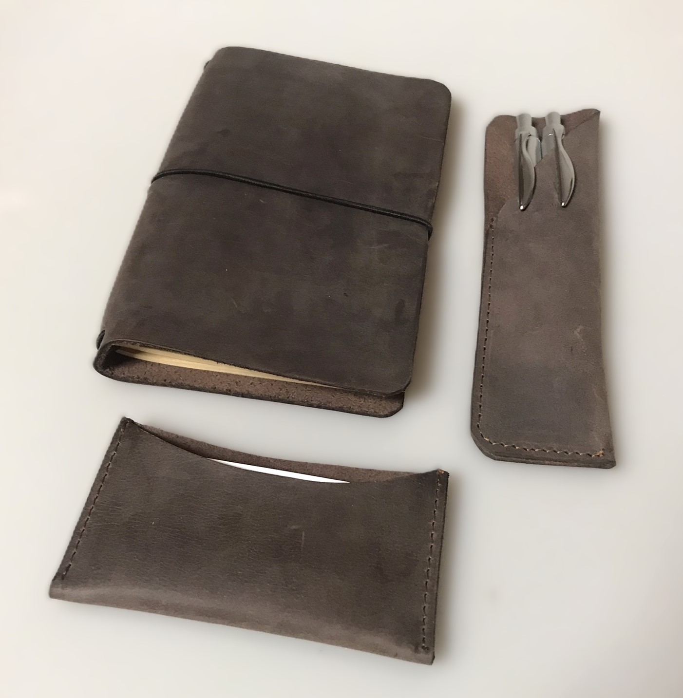 Kožená kancelářská sada Travel deluxe