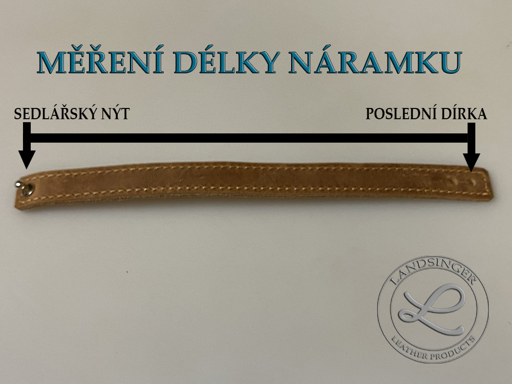 Kožený náramek 1,5 cm - klasik 