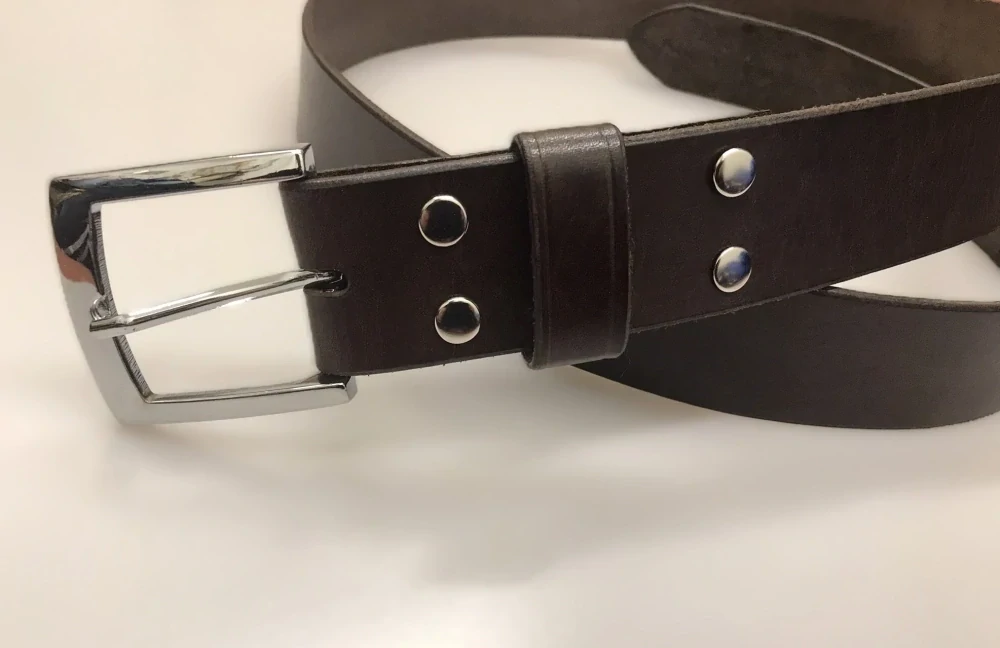 Kožený opasek 4 cm tmavě hnědý palisandr - Elegant