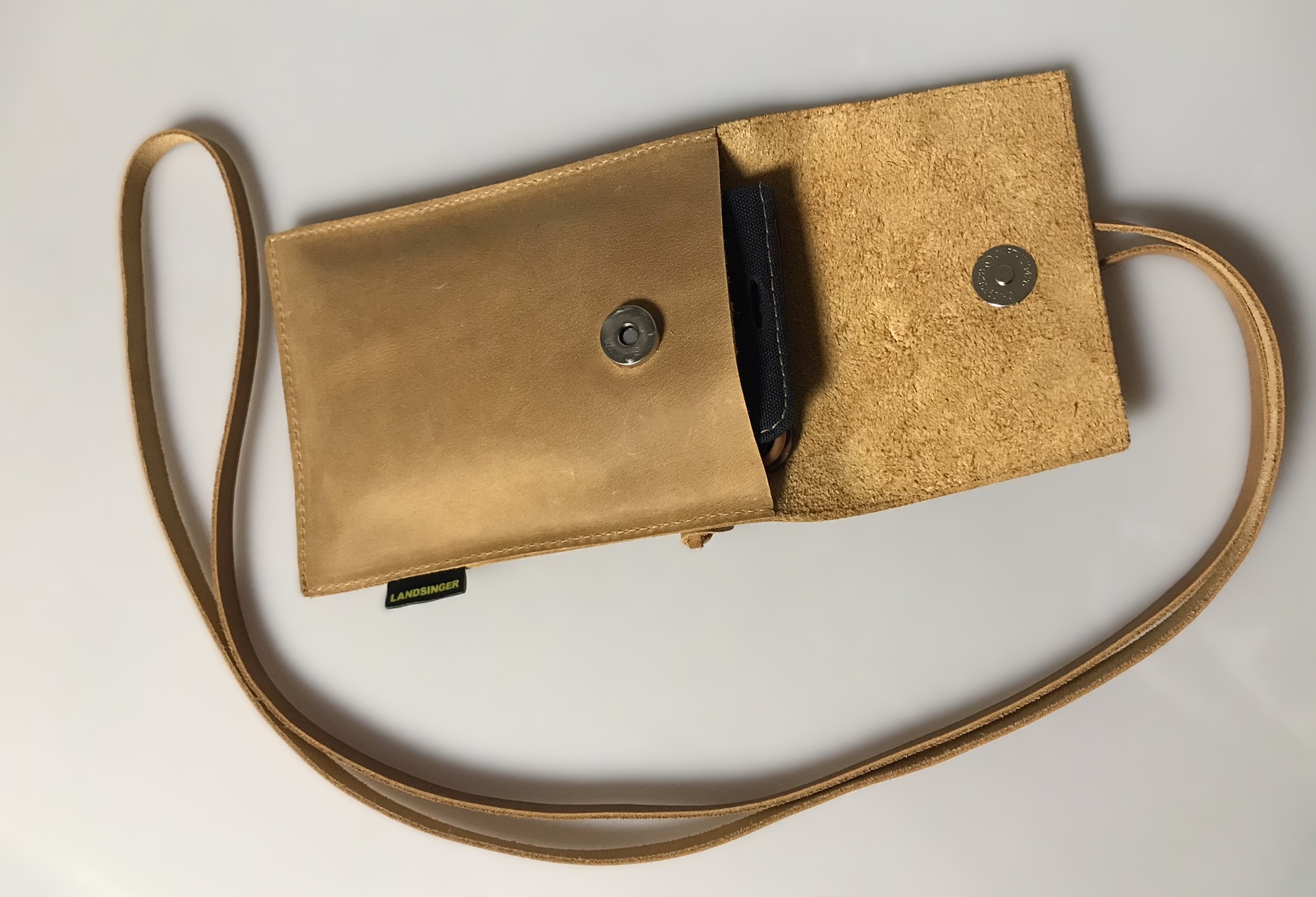 Kožené pouzdro na mobil Sinai