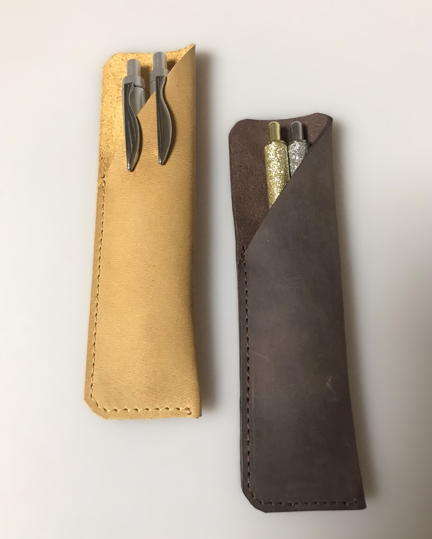 Kožené pouzdro na pera Travel