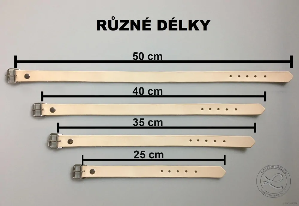 Kožený řemínek s přezkou LEVNĚJŠÍ varianta