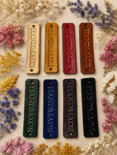 Kožený štítek Handmade
