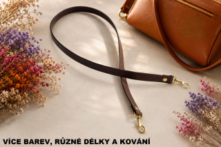 Kožený klasický popruh 2 cm - polotovar na kabelku