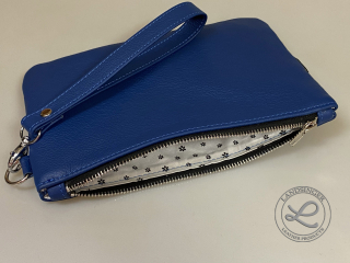 Kožené dámské psaníčko" Lahton" - modré