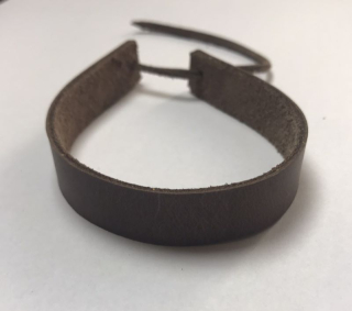 Kožený náramek - tmavě hnědý