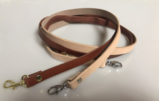 Kožený klasický popruh 1,5 cm - polotovar na kabelku