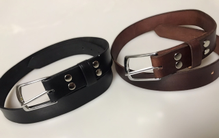 Kožený DÁMSKÝ opasek 3 cm LADY - koňak 